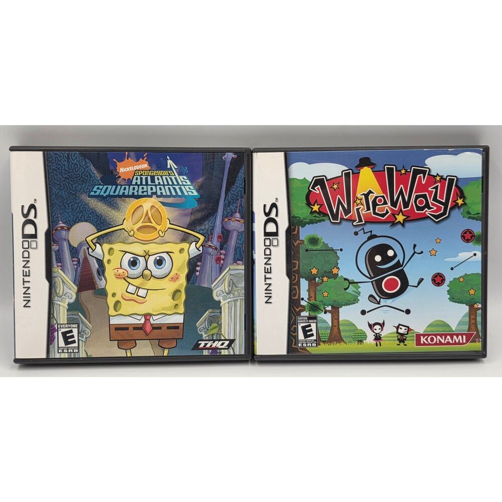 Ninetendo DS SpongeBob Atlantis Squarepants And Wireway Rated E
